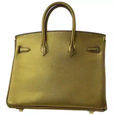 Hermès 2004 Birkin 25 Gold Chevre Brushed Gold Hardware