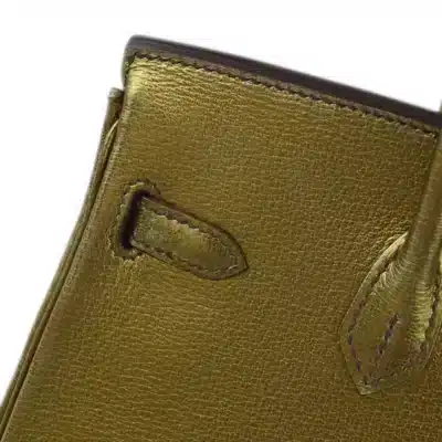 Hermès 2004 Birkin 25 Gold Chevre Brushed Gold Hardware