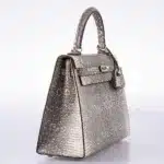 Hermès 2010 Kelly 25 Sellier Ombre Lizard Palladium Hardware