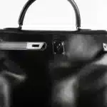 Hermès 2011 Kelly 35 Retourne So Black Box Calfskin PVD Hardware Affordable