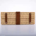 Hermès 2018 Kelly 35 Picnic Wicker & Barenia Palladium Hardware