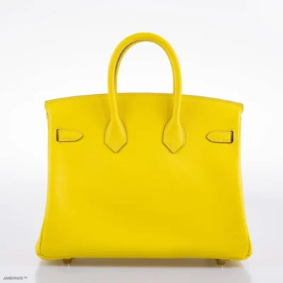 Hermès 2019 Birkin 25 Lime Swift Gold Hardware Lushentic Replica