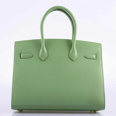 Hermès 2020 Birkin 30 Vert Criquet Madame Grain Gold Hardware