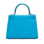 Hermès 2021 Kelly 28 Sellier Bleu Frida Madame Gold Hardware Affordable