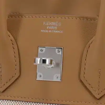 Hermès 2023 Birkin 25 Biscuit Swift & Toile H logo2