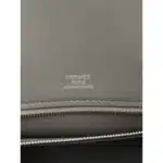 Hermès Rare Collectible 2023 Shadow Birkin 25 Grey Swift Silver Hardware