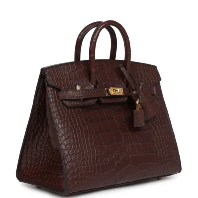 Hermès Birkin 20 Sellier Havane Matte Alligator Gold Hardware