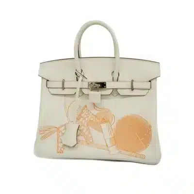 Hermès Limited Edition Birkin 25 Blanc Vaux Swift Silver Hardware