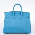 Hermès Birkin 25 Bleu Du Nord Swift Palladium Hardware Lushentic Grade Bags