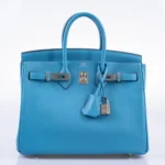 Hermès Birkin 25 Bleu Du Nord Swift Palladium Hardware Lushentic Grade Bags