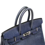 Hermès Birkin 25 Brighton Blue Niloticus Lizard Palladium Hardware