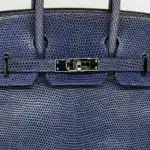 Hermès Birkin 25 Brighton Blue Niloticus Lizard Palladium Hardware