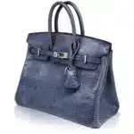 Hermès Birkin 25 Brighton Blue Niloticus Lizard Palladium Hardware