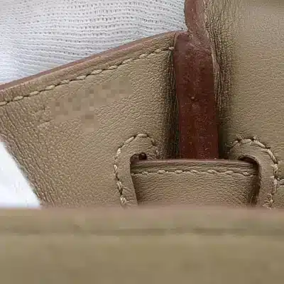 Hermès Birkin 25 Etoupe Doblis Swift Palladium Hardware Lushentic Replica