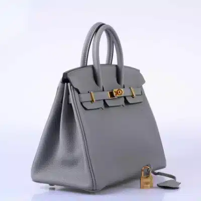 Hermès Birkin 25 Gris Mouette Togo Gold Hardware