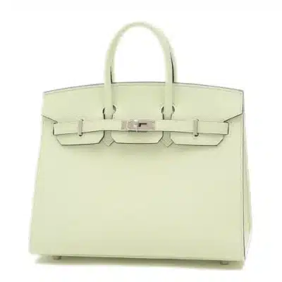 Hermès Birkin 25 Silver Epsom Palladium Hardware