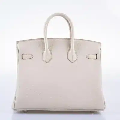 Hermès Birkin 25 Touch Beton Matte Alligator Mississippiensis & Togo Palladium Hardware