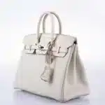 Hermès Birkin 25 Touch Beton Matte Alligator Mississippiensis & Togo Palladium Hardware