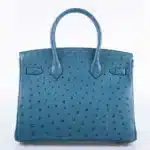 Hermès Birkin 30 Blue Colvert Ostrich Gold Hardware