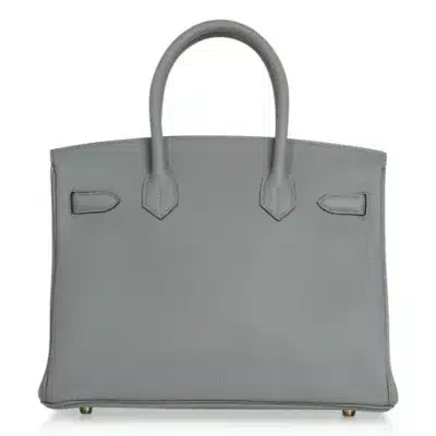 Hermès Birkin 30 Gris Mouette Togo Gold Hardware