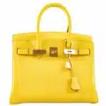 Hermès Birkin 30 Jaune de Naples Taurillon Novillo Gold Hardware Best Lushentic Bags