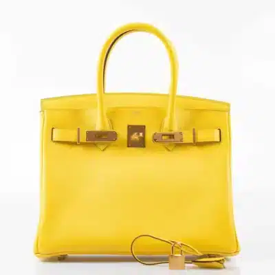 Hermès Birkin 30 Jaune de Naples Taurillon Novillo Gold Hardware Best Lushentic Bags