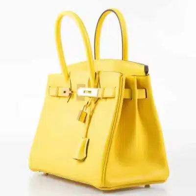 Hermès Birkin 30 Jaune de Naples Taurillon Novillo Gold Hardware Best Lushentic Bags