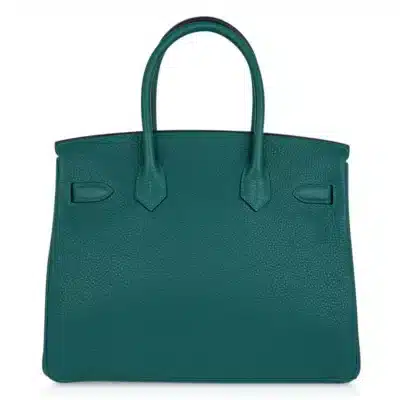 Hermès Birkin 30 Malachite Emerald Toned Clemence Palladium Hardware