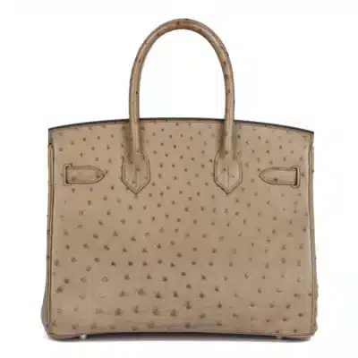 Hermès Birkin 30 Gris Ostrich Palladium Hardware