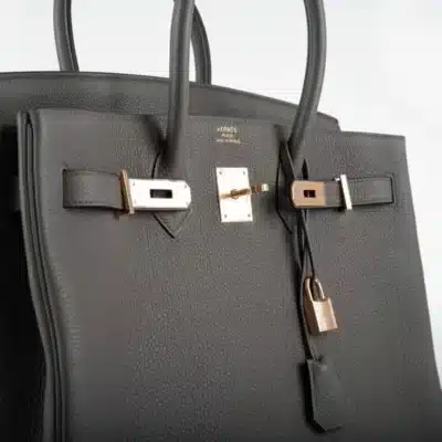 Hermès Birkin 35 Etain Togo Rose Gold Detail1