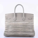 Hermès Birkin 35 Grey And Gris Perle Box Calf & Vibrato Palladium Hardware