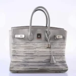 Hermès Birkin 35 Grey And Gris Perle Box Calf & Vibrato Palladium Hardware