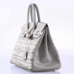 Hermès Birkin 35 Grey And Gris Perle Box Calf & Vibrato Palladium Hardware