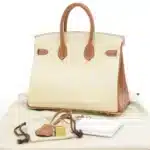 Hermès HSS Birkin 25 Nata Gold Champagne Swift Champagne Gold Hardware