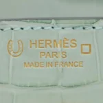 Hermès HSS Birkin 25 Vert D'eau And Gris Perle Matte Alligator Mississippiensis Brushed Gold Hardware High-quality Lushentic Grade