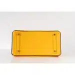 Hermès HSS Birkin 30 Bi-Color Jaune and Black Epsom Brushed Gold Hardware