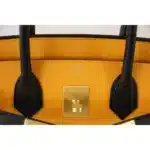 Hermès HSS Birkin 30 Bi-Color Jaune and Black Epsom Brushed Gold Hardware