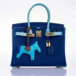 Hermès HSS Birkin 30 Blue Electric and Blue Atoll Epsom Gold Hardware