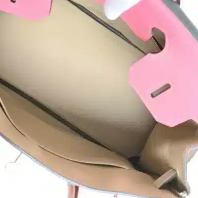 Hermès HSS Birkin 30 Pink Beige Vaux Epsom interior