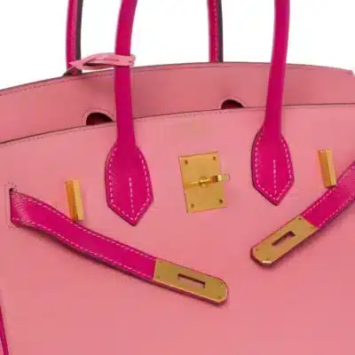 Hermès HSS Birkin 30 Pink Epsom Brushed Gold Hardware