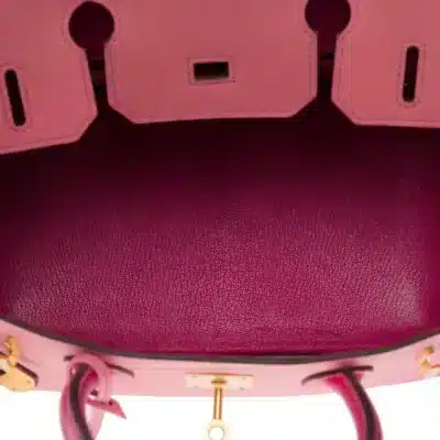 Hermès HSS Birkin 30 Pink Epsom interior