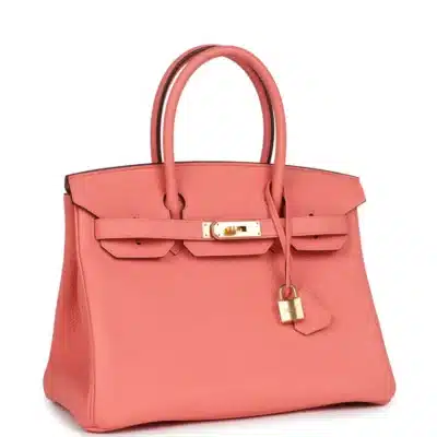 Hermès HSS Birkin 30 Rose Candy Togo Gold Hardware