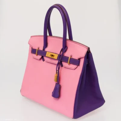 Hermès HSS Birkin 30 Rose Confetti and Anemone Chevre Brushed Gold Hardware Luxury bag lookalikes