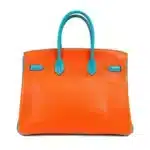 Hermès HSS Birkin 35 Miami Dolphins Chevre Palladium Hardware Fake luxury bags for sale