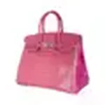 Hermès HSS Birkin 35 Rose Indien And Fuchsia Shiny Porosus Crocodile Palladium Hardware