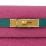 Hermès HSS Kelly 28 Sellier Rose Purple And Malachite Epsom Gold Hardware