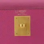 Hermès HSS Kelly 28 Sellier Rose Purple And Malachite Epsom Gold Hardware