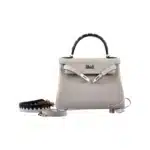 Hermès HSS Limited Edition Kelly 32 Retourne Tri-Color Craie/Rouge H/Black Togo Palladium Hardware