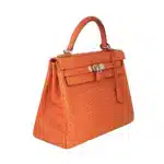 Hermès Kelly 25 Retourné Gold Matte Alligator Mississippiensis Palladium Hardware