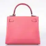 Hermès Kelly 25 Retourne Rose D'ete Swift Palladium Hardware